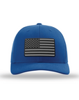 American Flag PVC Black Patch Snapback Hats