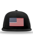 American Flag PVC Patch Flatbill Hats