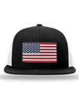 American Flag PVC Patch Flatbill Hats