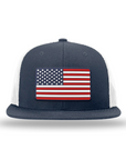 American Flag PVC Patch Flatbill Hats