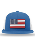 American Flag PVC Patch Flatbill Hats